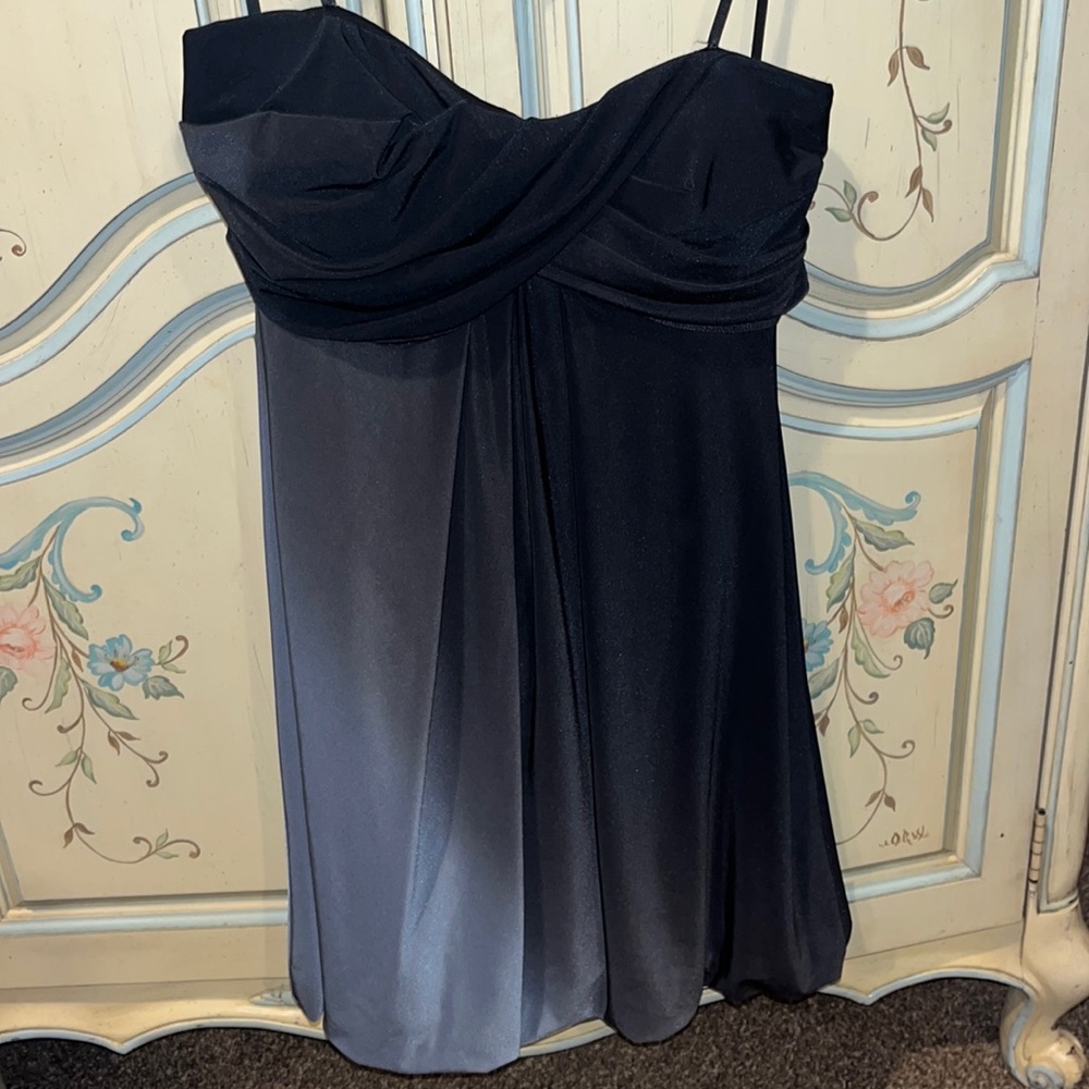 Ombré bubble bottom dress